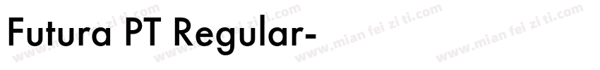 Futura PT Regular字体转换